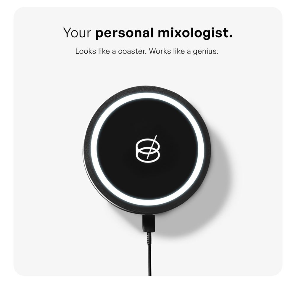 Smart Cocktail Mixer Coaster - Black